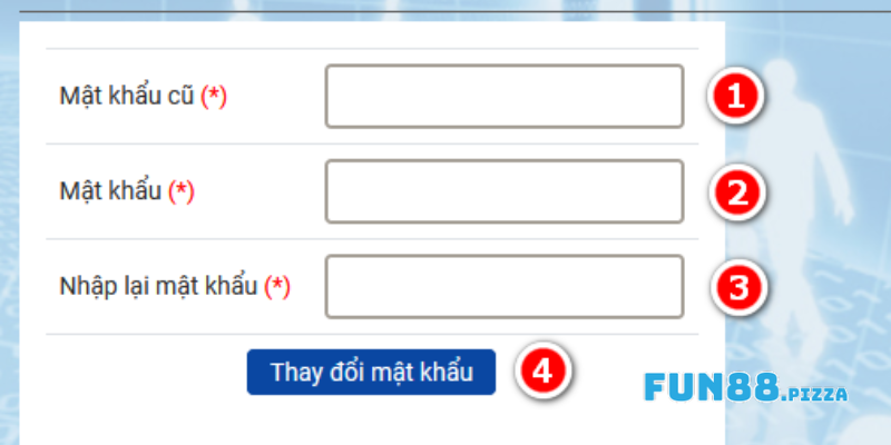 Cách Đổi Mật Khẩu Fun88 — 2 Phút, Tạo Mật Khẩu Mạnh & Bảo Vệ Tài Khoản 1 Cách đổi mật khẩu tài khoản Fun88 hiệu quả nhất hiện nay